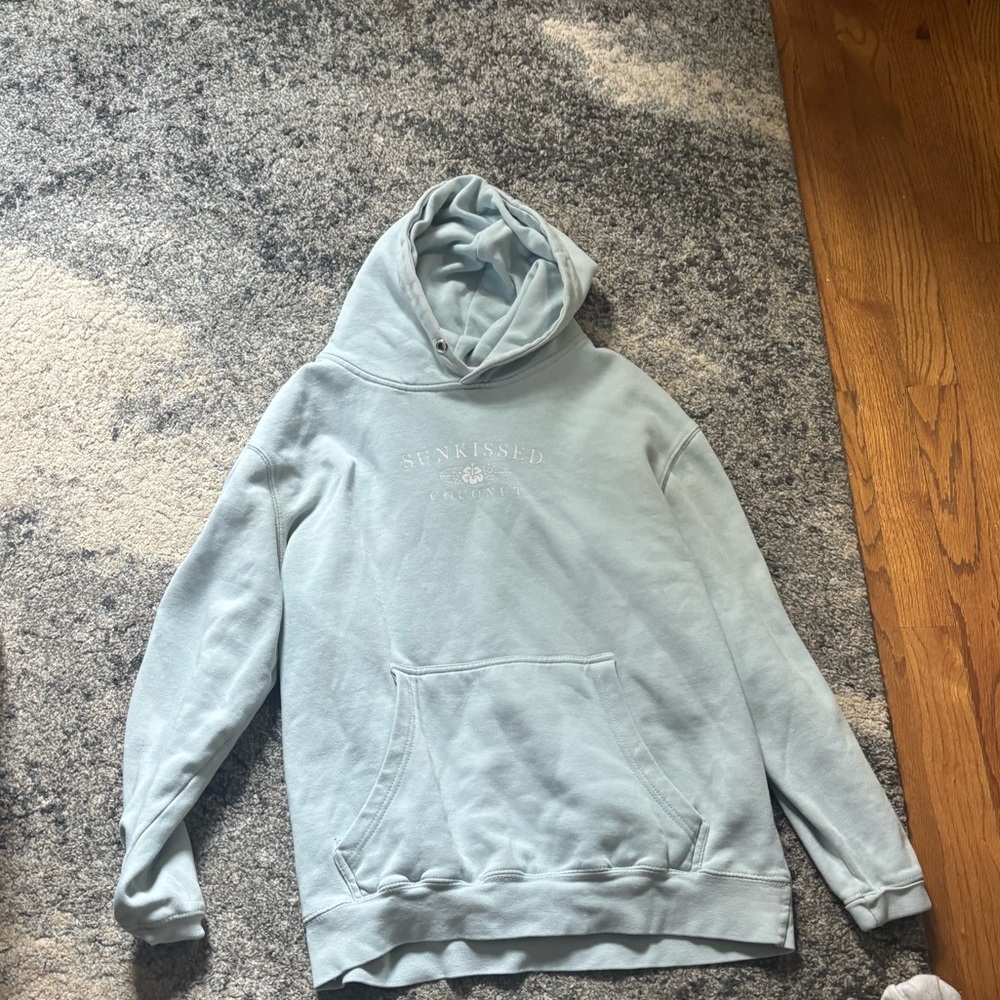 Brandy Melville Blue Sweatshirt Hoodie